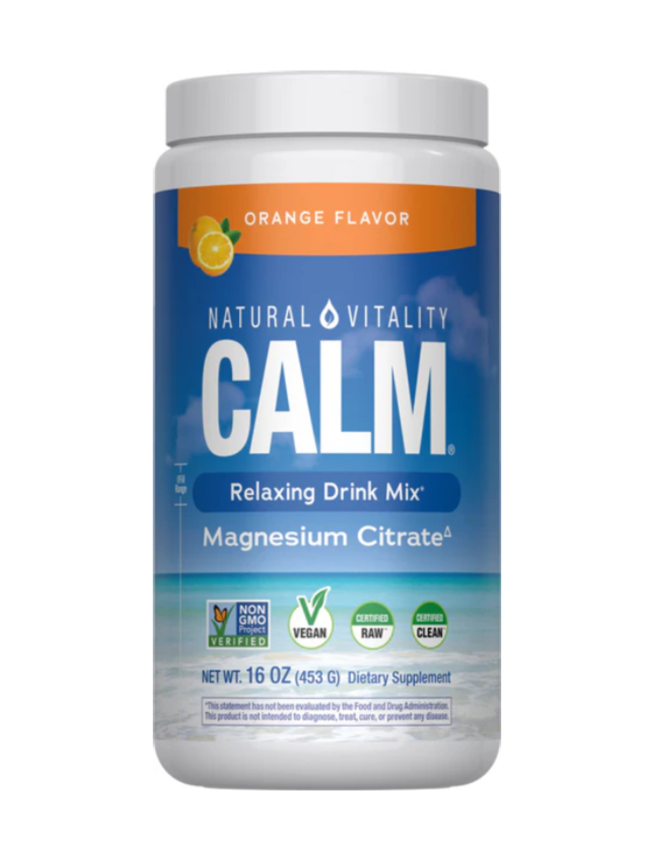 Calm Relaxing Drink Mix - Orange Flavor</br>Natural Vitality
